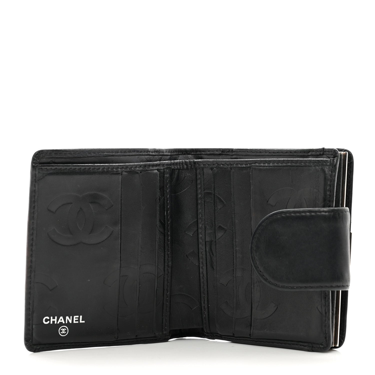 Chanel Calfskin Quilted Cambon Bi-Fold Wallet Black 5 of 12