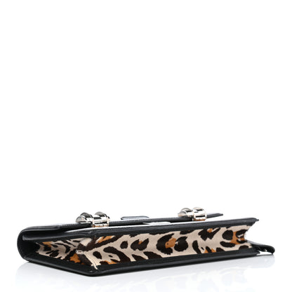 Christian Dior Pony Hair Leopard Print Clutch Black 4 of 8