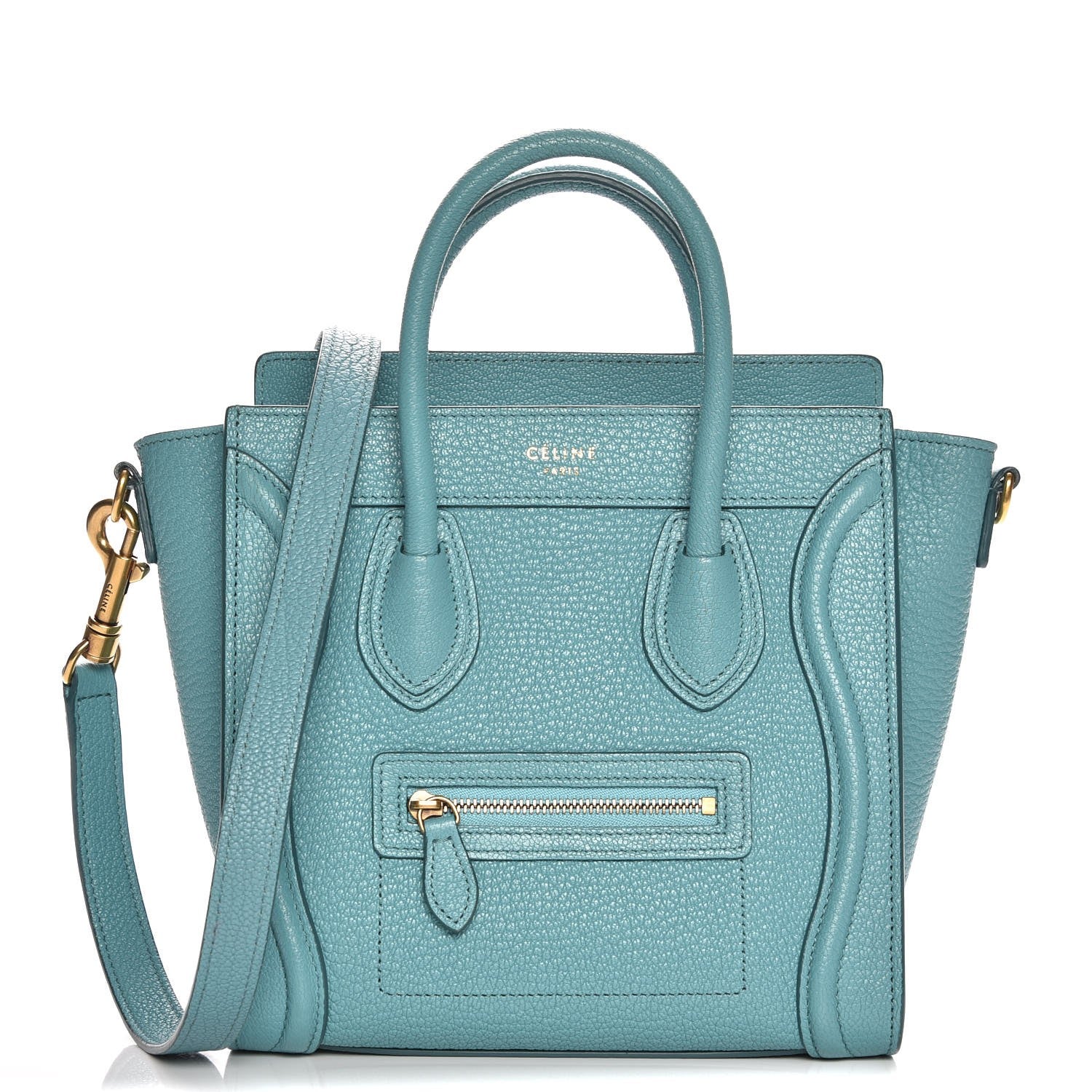 Celine Goatskin Nano Luggage Antarctic 1 of 10