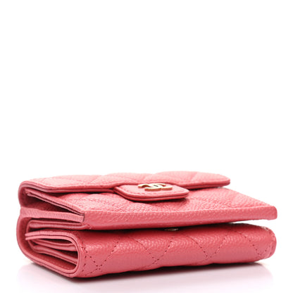 Chanel Caviar Quilted Double Flap Wallet Pink 4 of 8