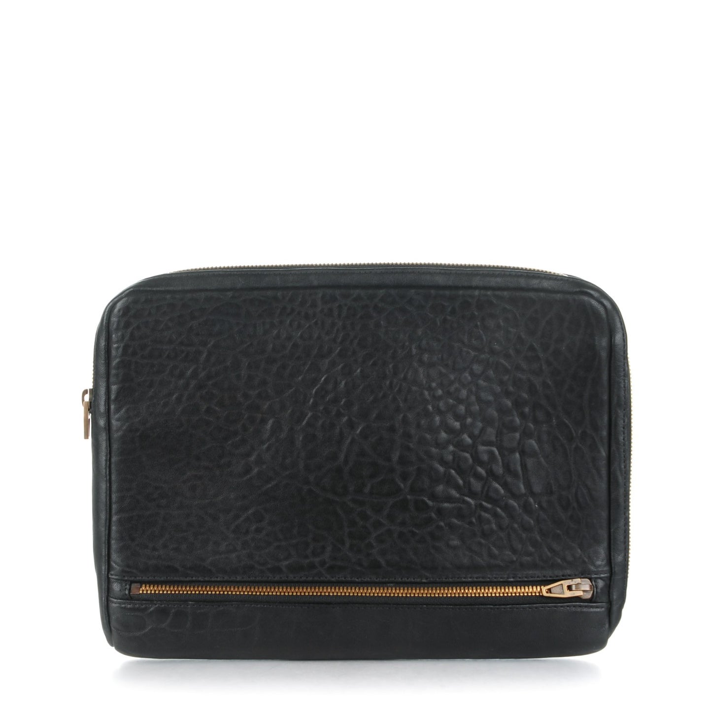 Pebbled Lambskin Fumo iPad Case Black