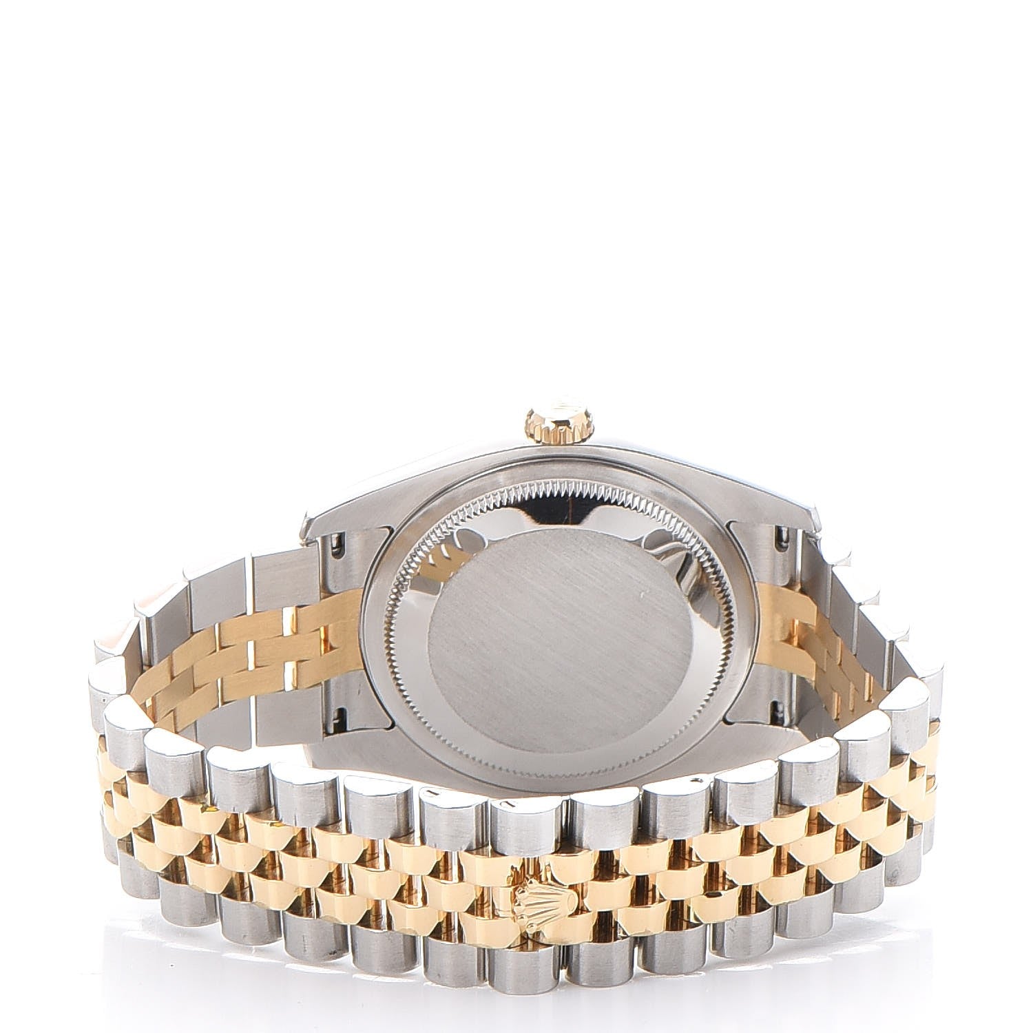 Rolex Stainless Steel 18K Yellow Gold Diamond 36mm Oyster Perpetual Datejust Watch Silver 116233 4 of 11