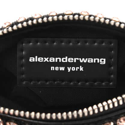Alexander Wang Mesh Crystal Rhinestone Nano Heiress Pouch Pink 6 of 9
