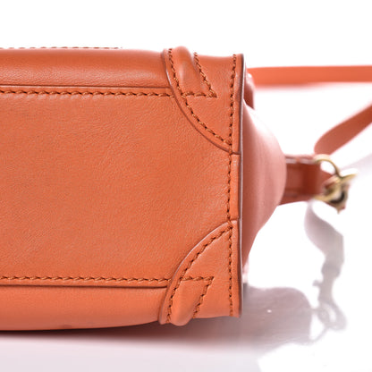 Celine Smooth Calfskin Nano Luggage Orange 12 of 12