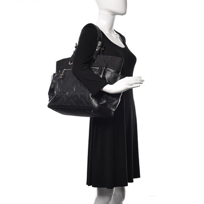 Chanel Coated Canvas Large Paris Biarritz Tote Black 2 of 17