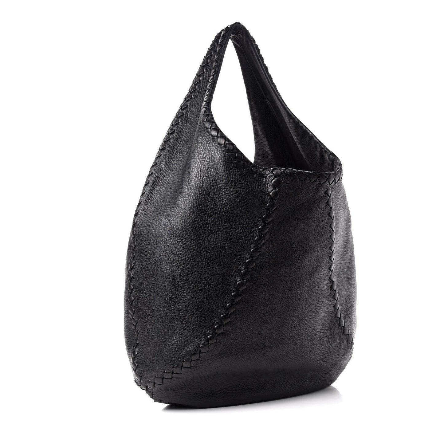 Cervo Deerskin Large Hobo Black