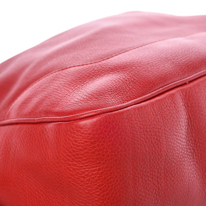 Gucci Pebbled Calfskin Medium Diana Bamboo Shoulder Bag Red 10 of 12