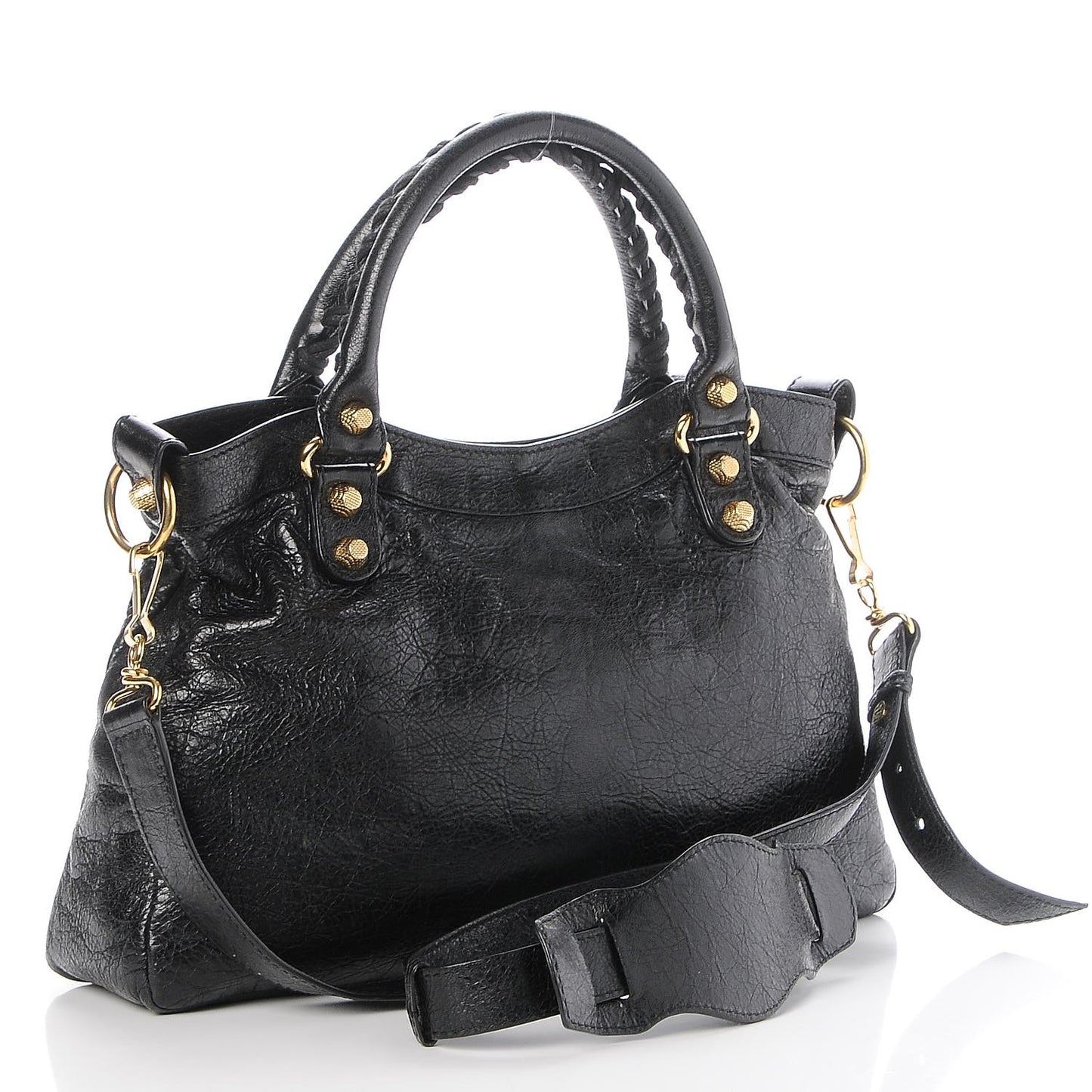 Agneau Giant 12 Gold Hardware Town Black