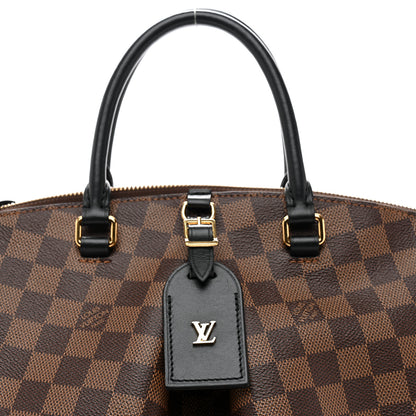 Louis Vuitton Damier Ebene Odeon Tote MM Black 7 of 9