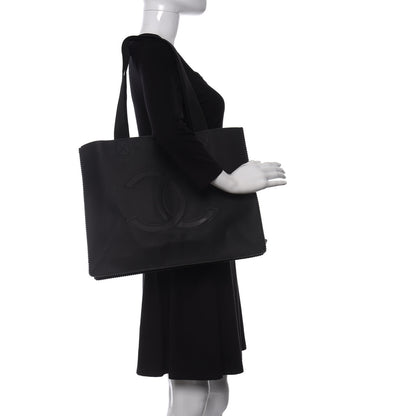 Chanel Rubber CC Tote Black 2 of 11