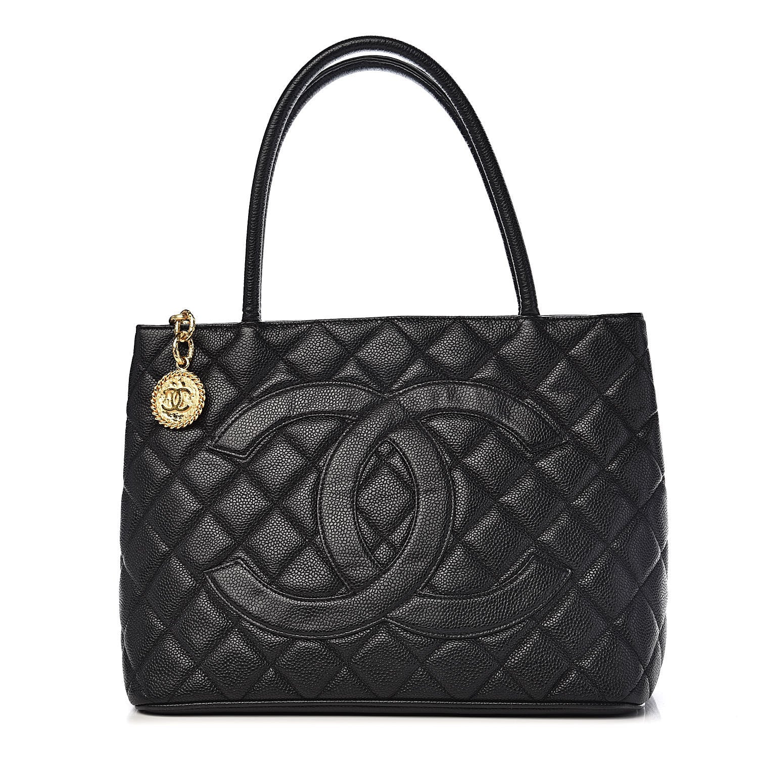 Chanel Caviar Quilted Medallion Tote Black 1 of 12