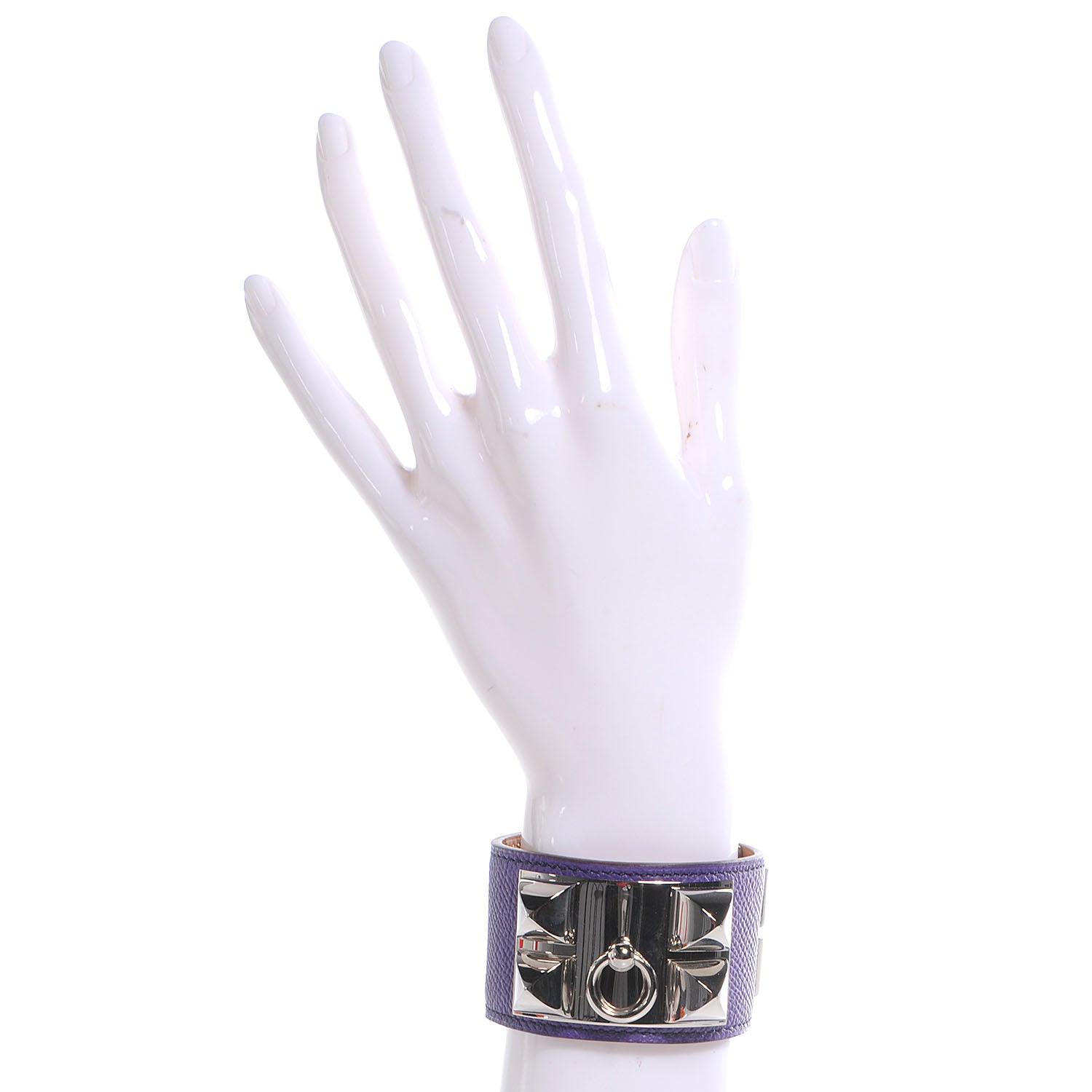 Hermes Epsom Collier de Chien CDC Small Bracelet Ultra Violet 2 of 7