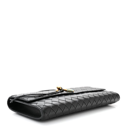Bottega Veneta Nappa Intrecciato Long Andiamo Top Handle Clutch Black 4 of 9