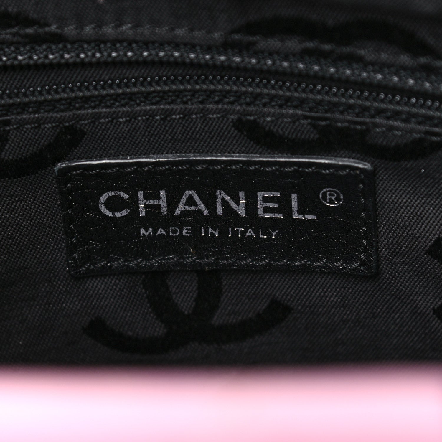 Chanel Calfskin Quilted Medium Cambon Tote Pink Black 6 of 9