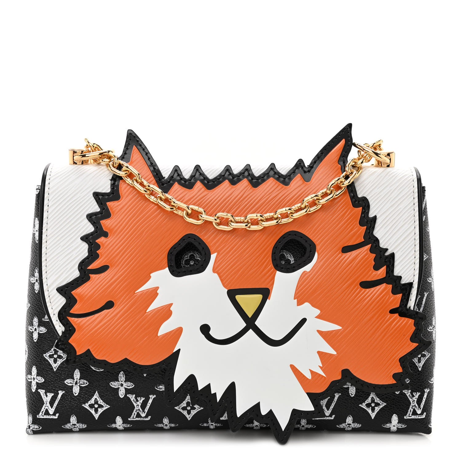 Louis Vuitton Epi Catogram Cat Bag Orange Black 1 of 8
