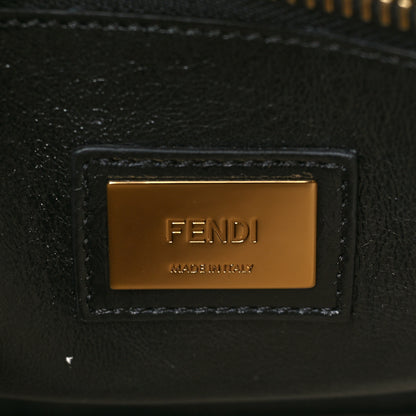 Fendi Agnello Old Shine Medium Peekaboo Iconic Satchel Black 6 of 10