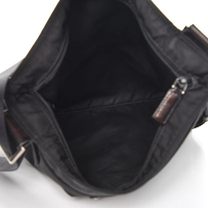 Prada Nylon Vela Flat Messenger Bag Black 5 of 8