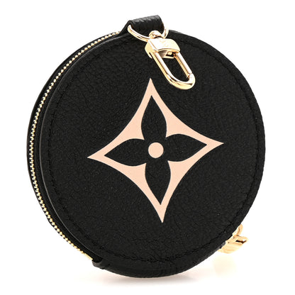 Louis Vuitton Empreinte Monogram Giant Round Coin Purse Black Beige 3 of 7