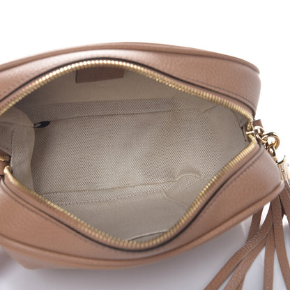 Gucci Pebbled Calfskin Small Soho Disco Bag Camelia 5 of 7