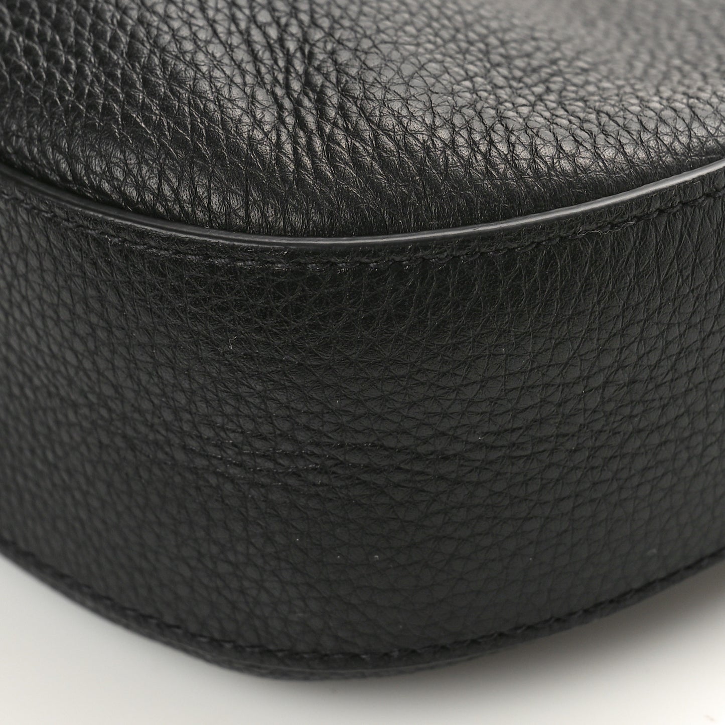 Vitello Phenix Small Zippered Messenger Hobo Black