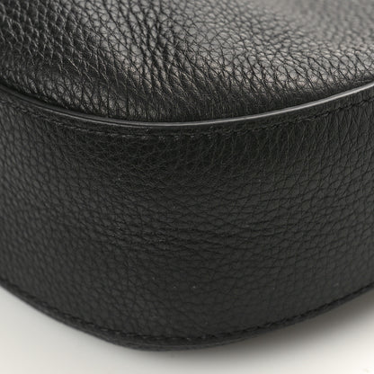 Prada Vitello Phenix Small Zippered Messenger Hobo Black 8 of 8