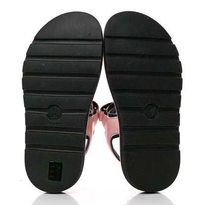Louis Vuitton Calfskin Pool Pillow Flat Comfort Sandals 40 Rose Clair Pink 5 of 10