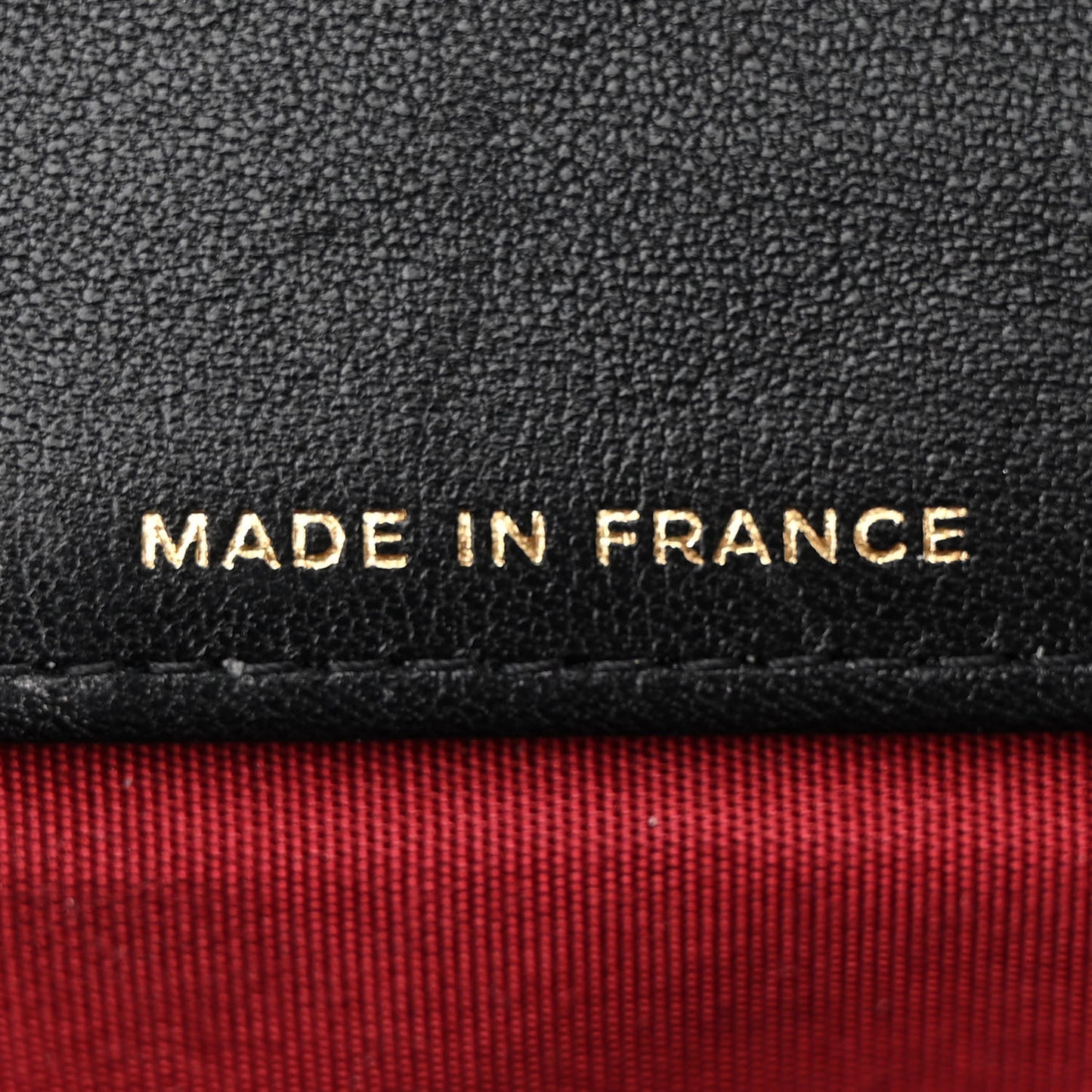 Goatskin Quilted Chanel 19 Glasses Case With Chain Black