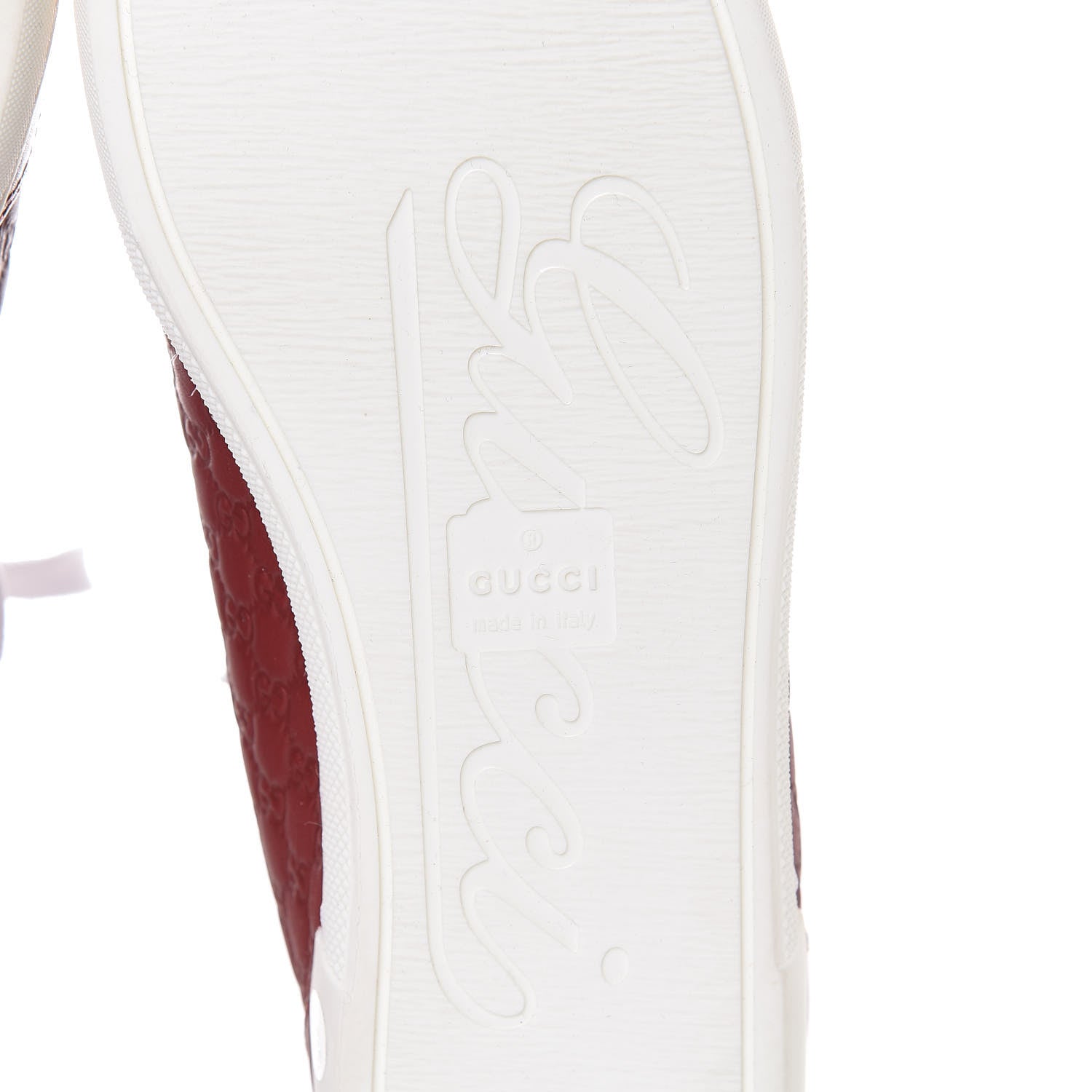 Gucci Microguccissima Womens High Top Sneakers 36.5 Rosso 6 of 9