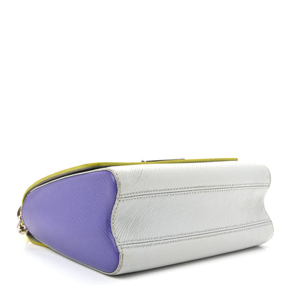 Louis Vuitton Epi Twist Shoulder Bag MM Purple Yellow Grey 4 of 12