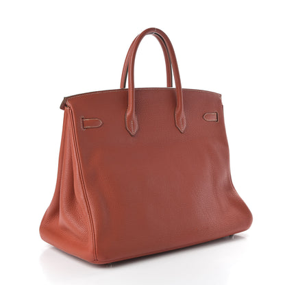 Hermes Taurillon Clemence Birkin 40 Sanguine 3 of 12