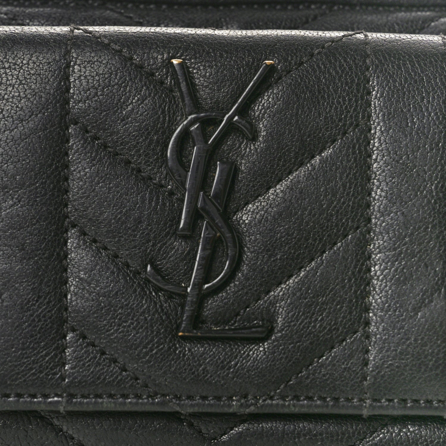 Saint Laurent Sheepskin Matelasse Monogram Monochrome East West Rider Bag Black 8 of 10