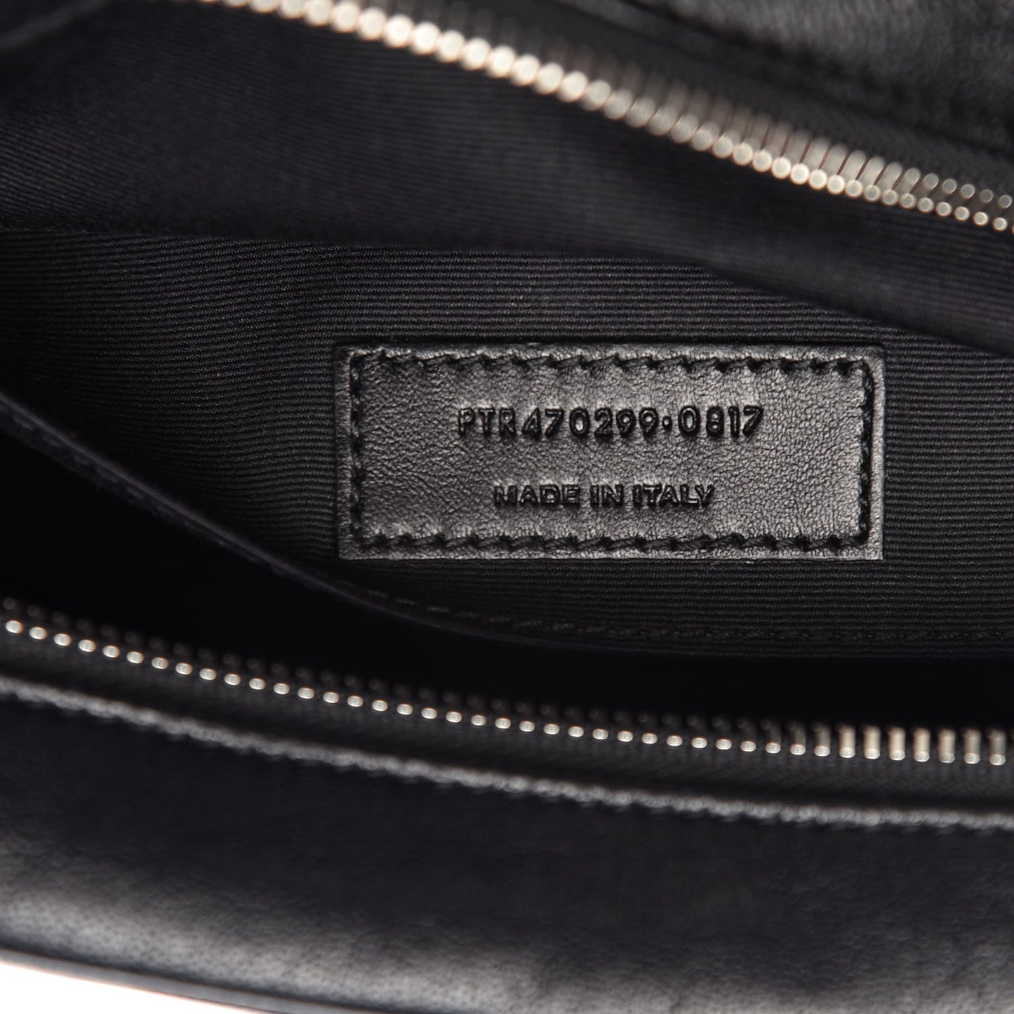 Lambskin Monogram Small Lou Camera Bag Black