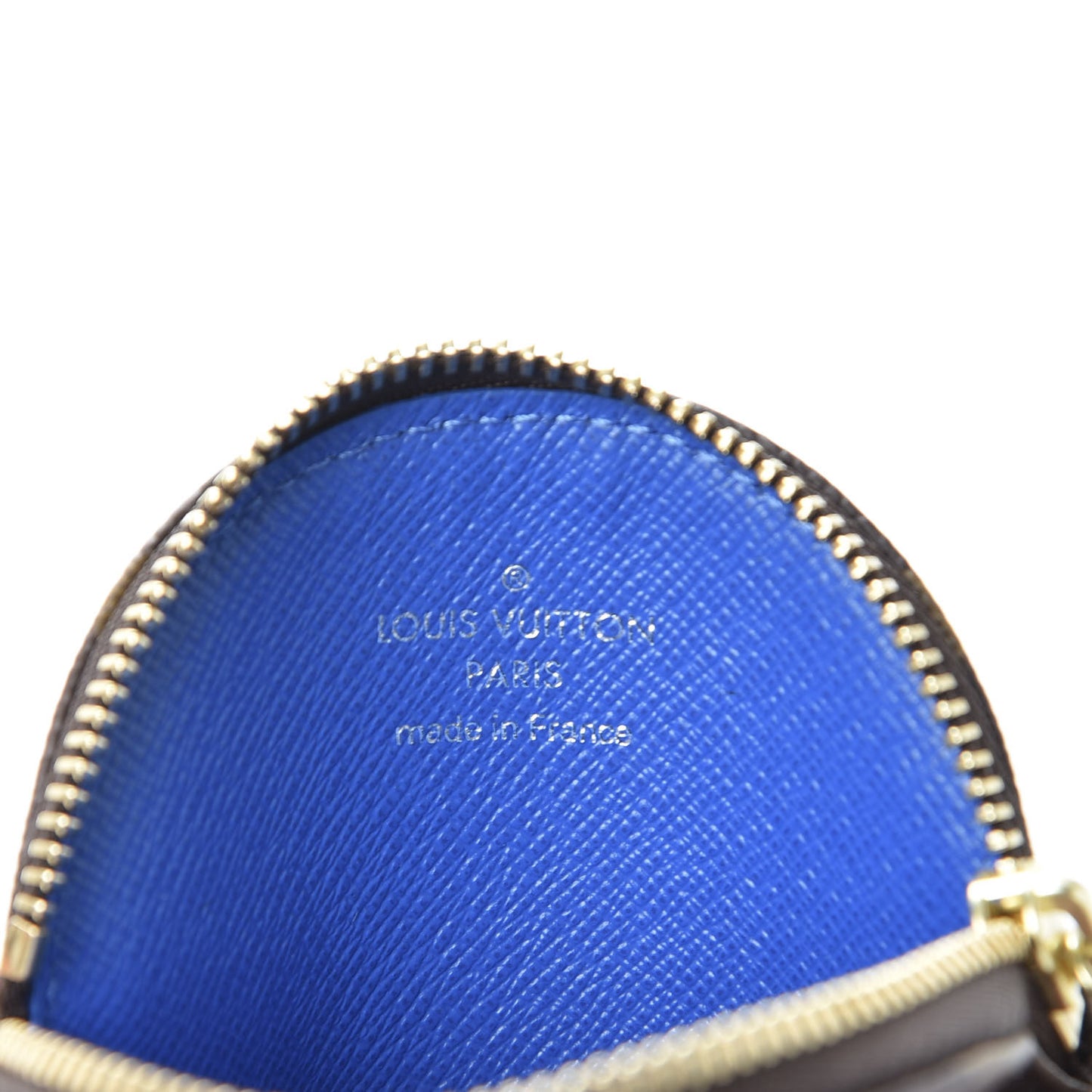 Monogram 2019 Christmas Animation Round Coin Purse Blue