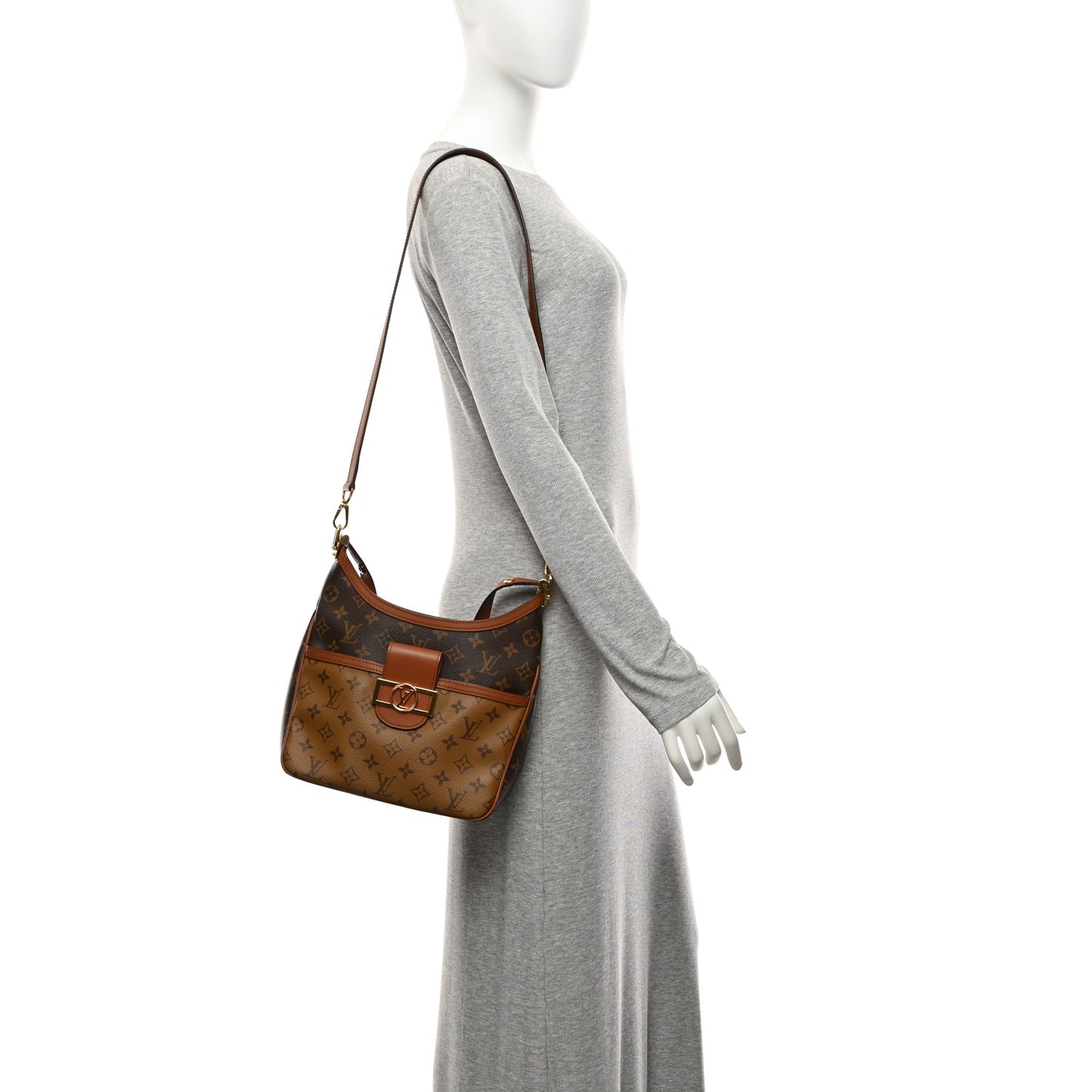 Reverse Monogram Dauphine Hobo PM