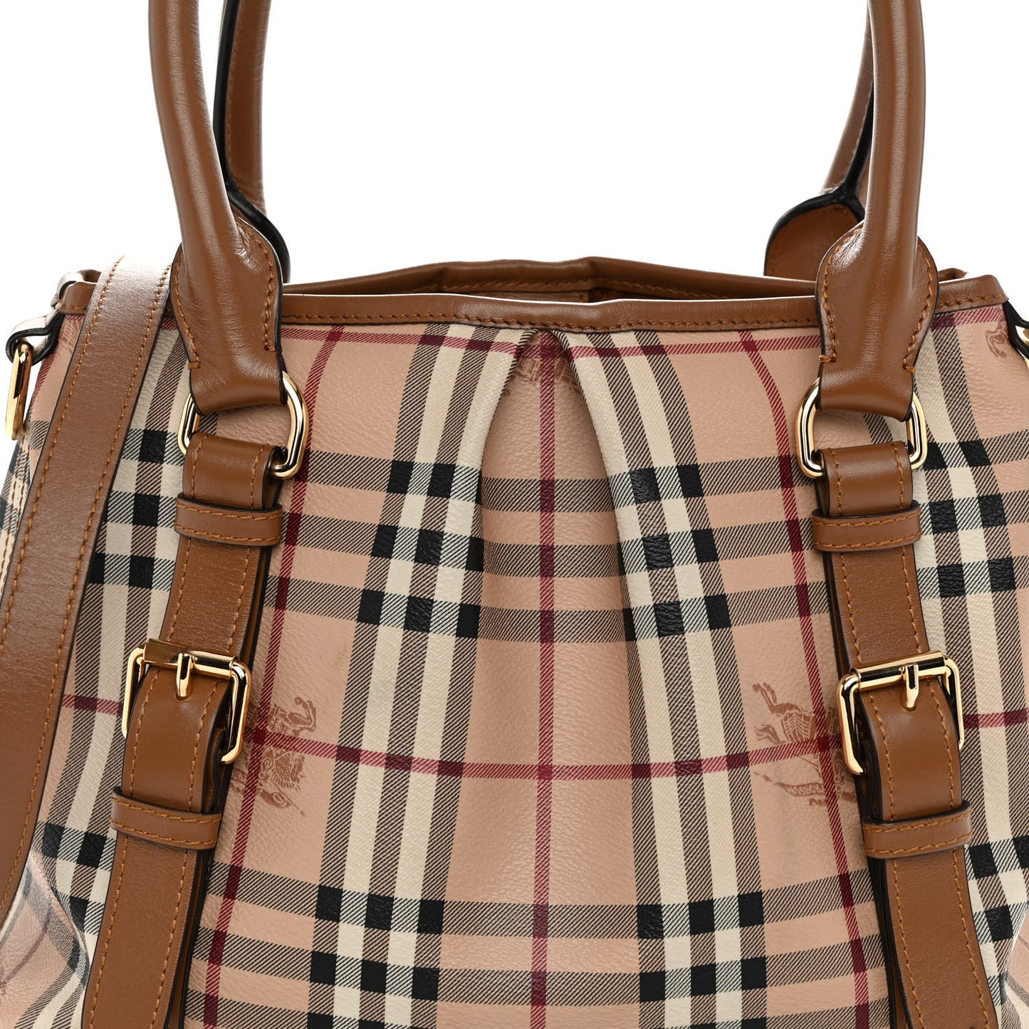 Haymarket Check Small Northfield Tote Mid Camel