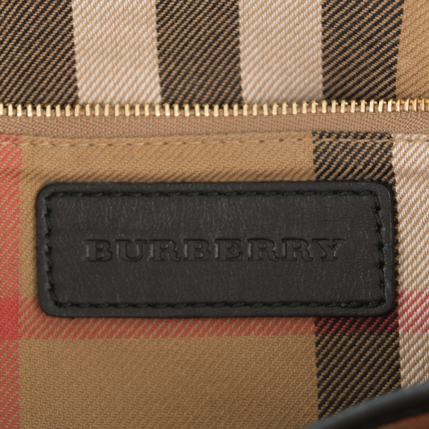 Burberry Calfskin House Check Small Salisbury Tote Black 6 of 13