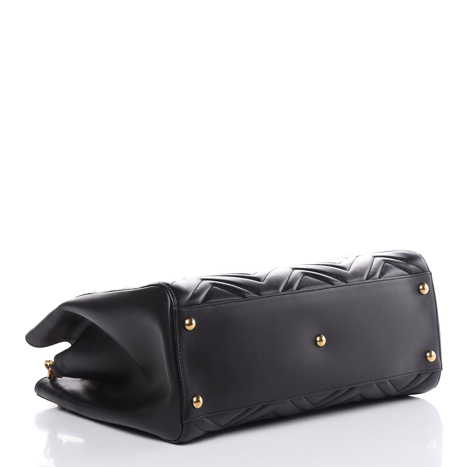 Gucci Calfskin Matelasse Medium GG Marmont Tote Black 4 of 9