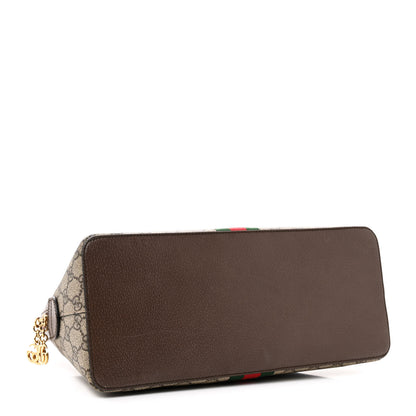 Gucci GG Supreme Monogram Web Medium Ophidia Top Handle Dome Bag Brown 4 of 13