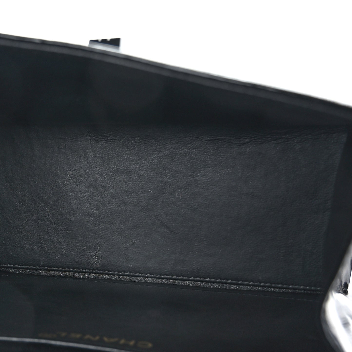 Patent Mini Reissue Flap Black