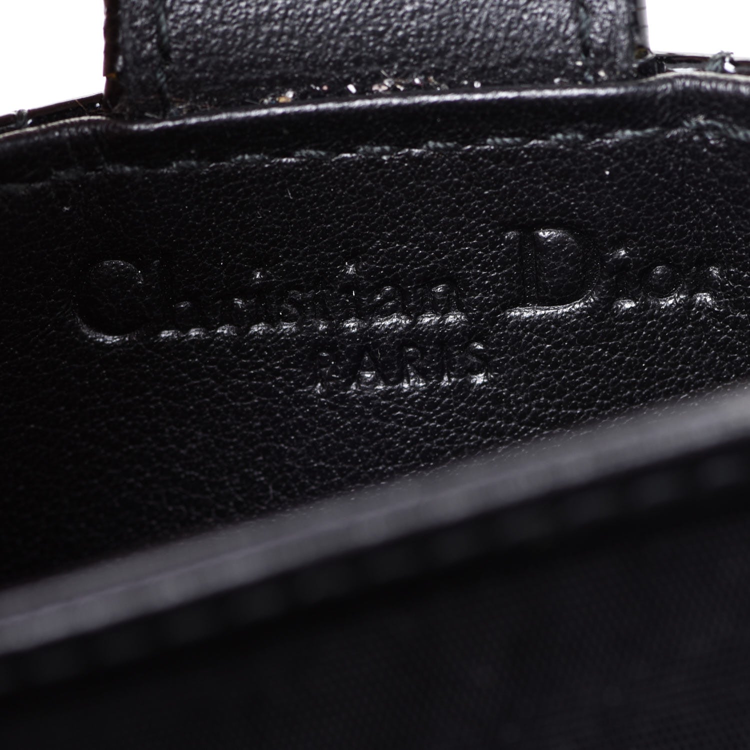 Christian Dior Patent Cannage Lady Dior 5-Gusset Card Holder Black 6 of 7