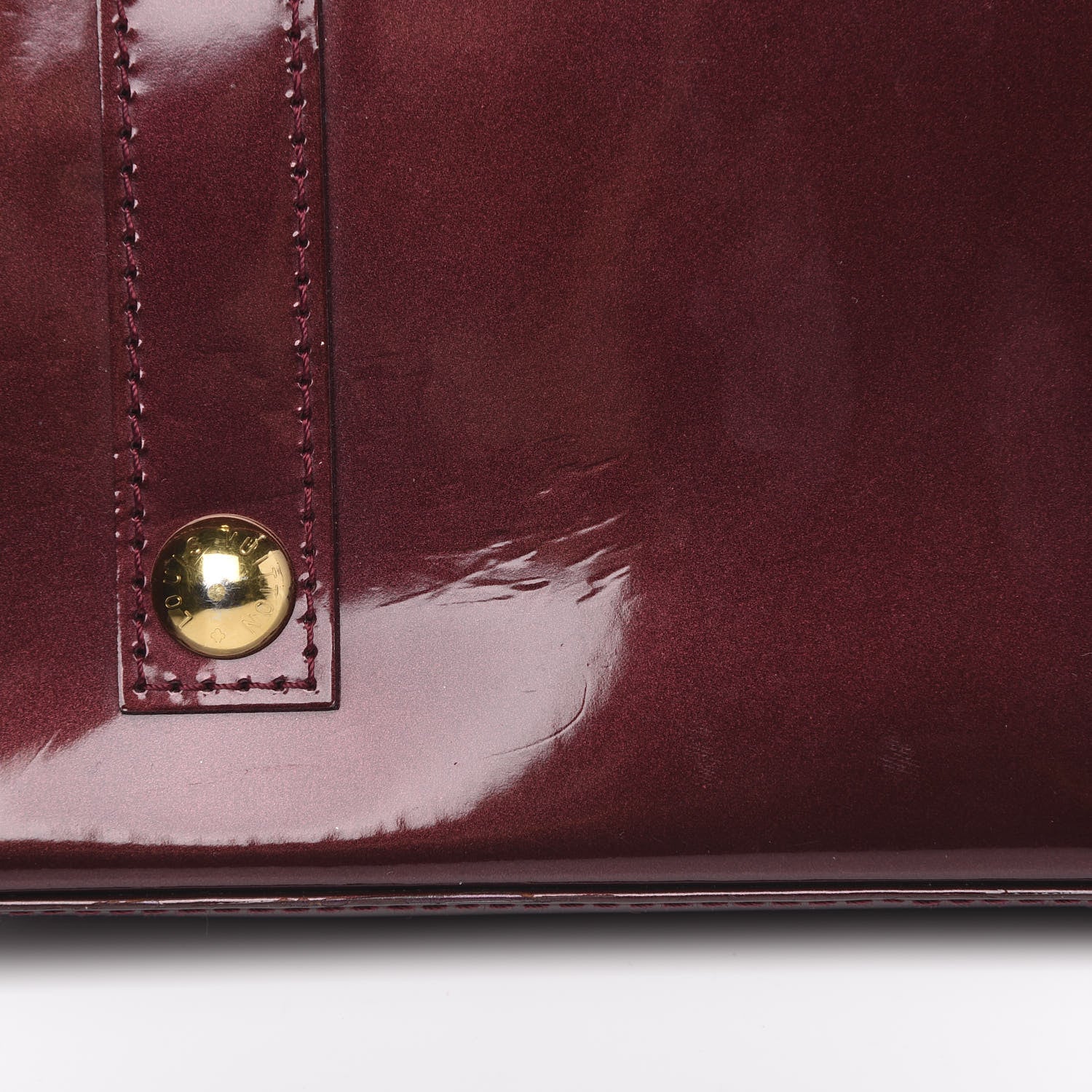 Louis Vuitton Vernis Alma PM Rouge Fauviste 9 of 11
