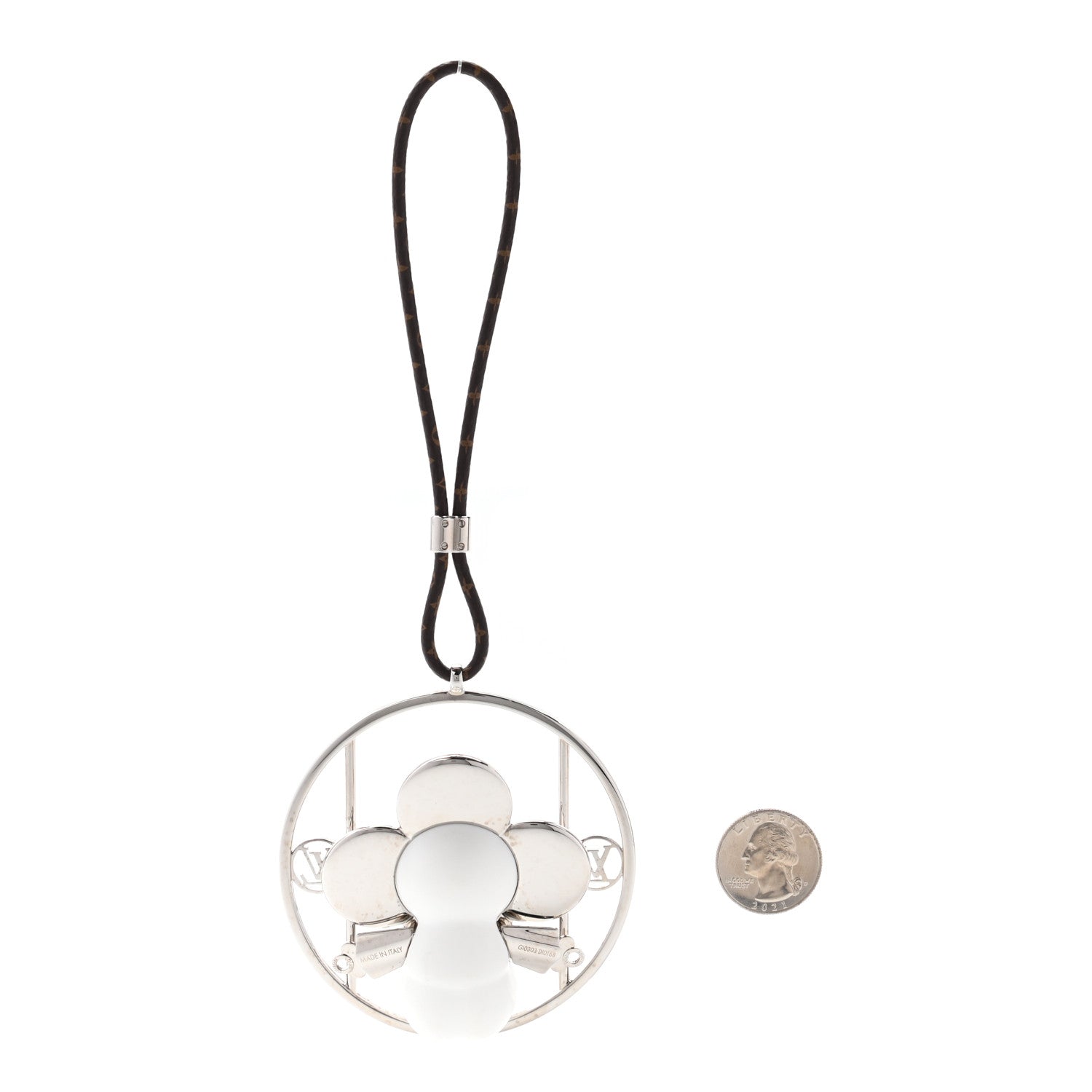Louis Vuitton Metal Vivienne Swing Bag Charm Silver 2 of 4