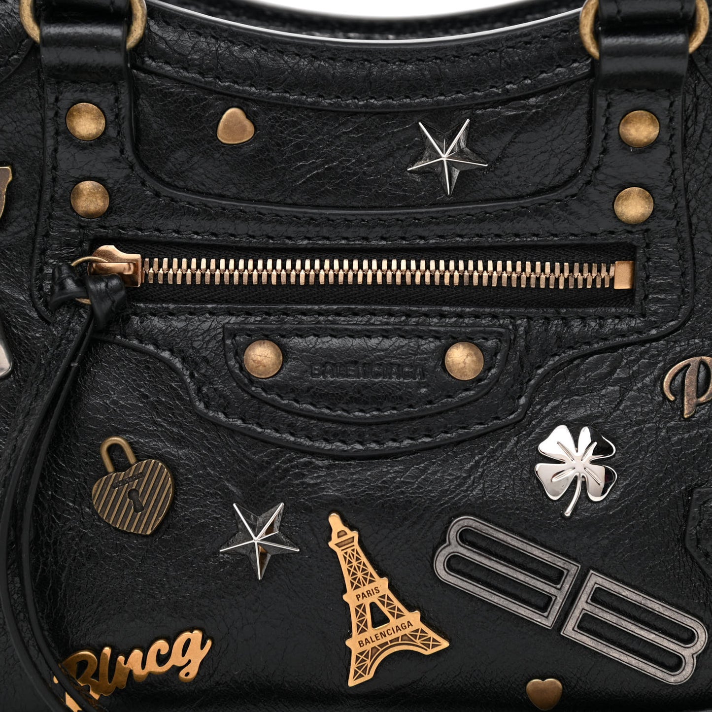 Agneau Neo Classic Hardware Pins Mini City Black