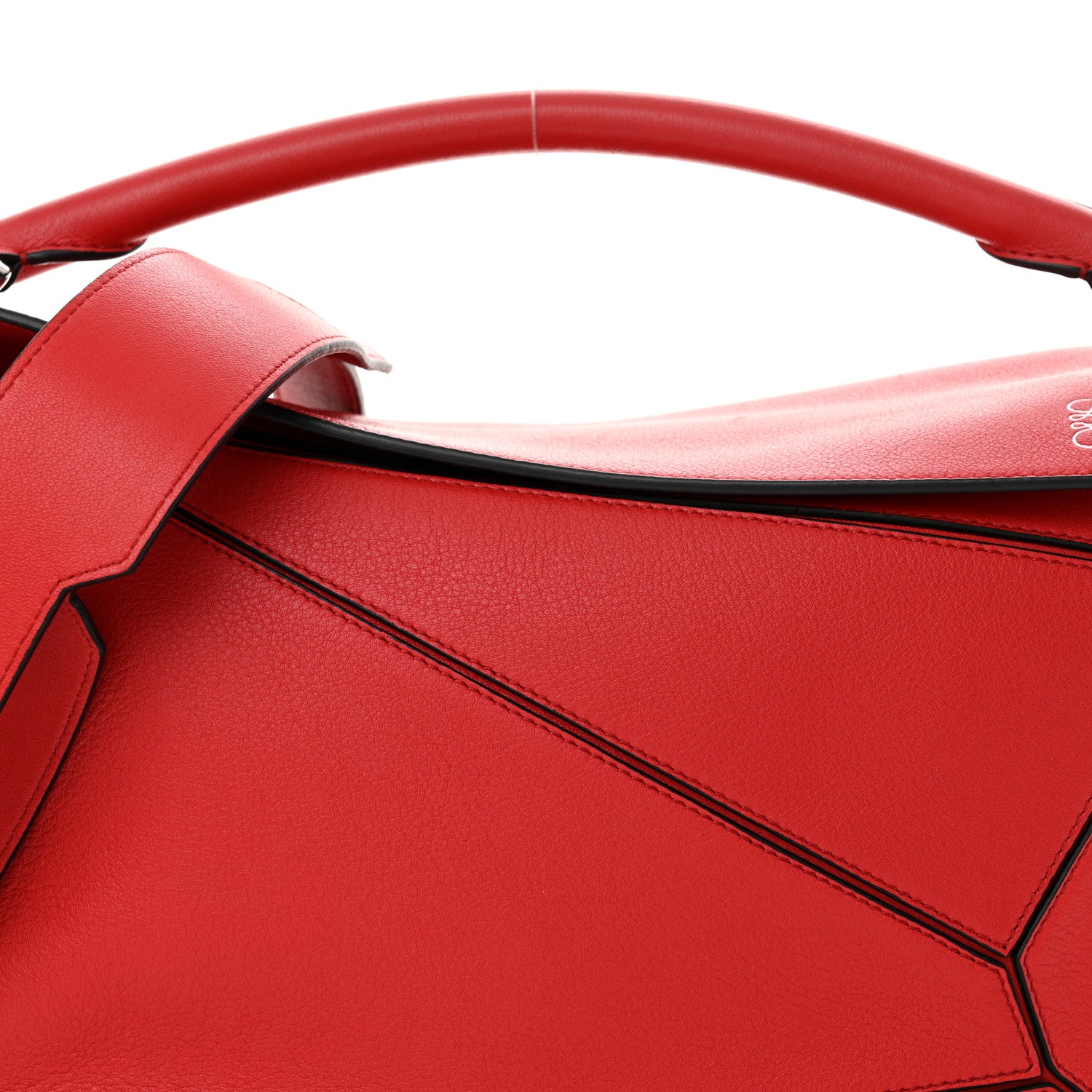Loewe Calfskin Medium Puzzle Bag Scarlet 8 of 12