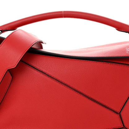 Loewe Calfskin Medium Puzzle Bag Scarlet 8 of 12