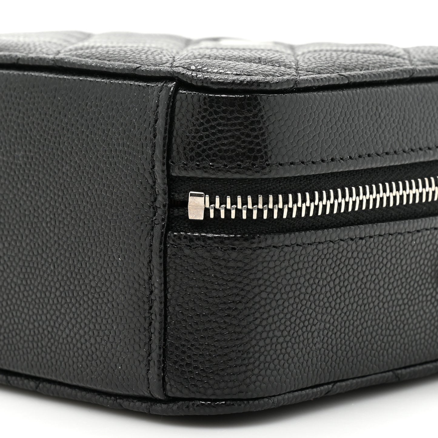 Caviar Quilted Camera Bag Black