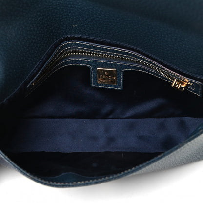 Fendi Boarskin Baguette Navy Blue 7 of 13