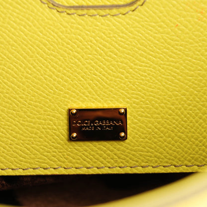 Dolce & Gabbana Dauphine Medium Miss Sicily Satchel Light Yellow 6 of 6
