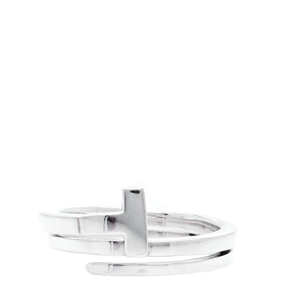 Tiffany Sterling Silver T Square Wrap Ring 57 8 1 of 5