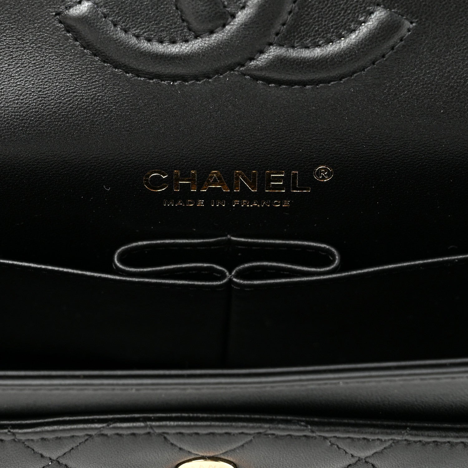 Chanel Lambskin Quilted Medium Double Flap Black 6 of 11